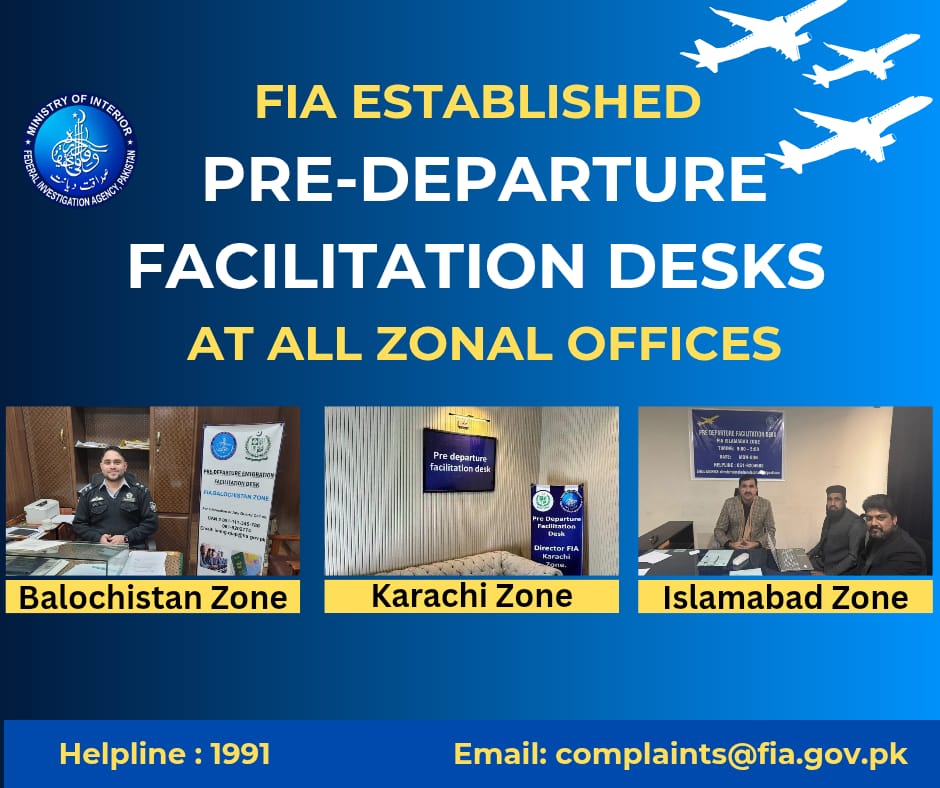 FIA Launches Desks to Help Travellers with Immigration and Pre-Departure Clearances