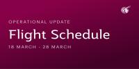 Qatar Airways Announces 18–28 March 2026 Limited Flight Schedule to and from Doha